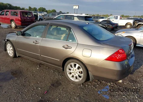 2007 Honda Accord 3.0 Ex из США, поврежденный, VIN 1HGCM66587A076966